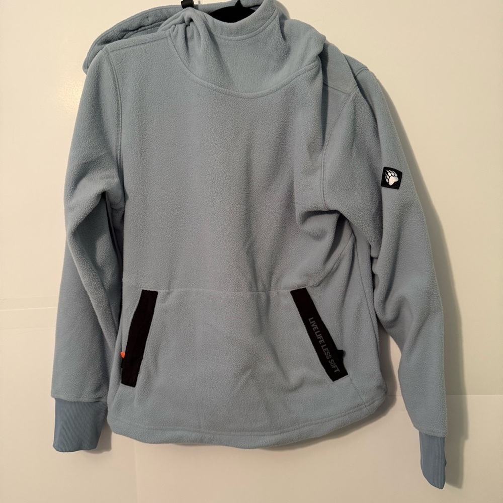 Alaskan Hardgear Duluth Trading Co Light Blue Fleece Hoodie